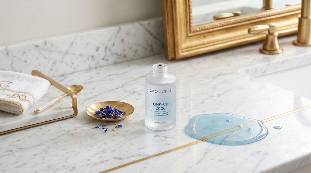 O que é o GHK-Cu? O Peptídeo de Cobre Coreano para Rejuvenescimento Facial